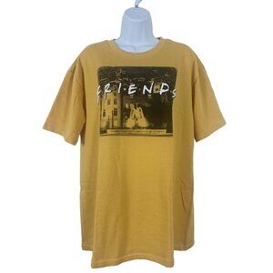 Friends Yellow Graphic Dress T-Shirt For Women Size Medium